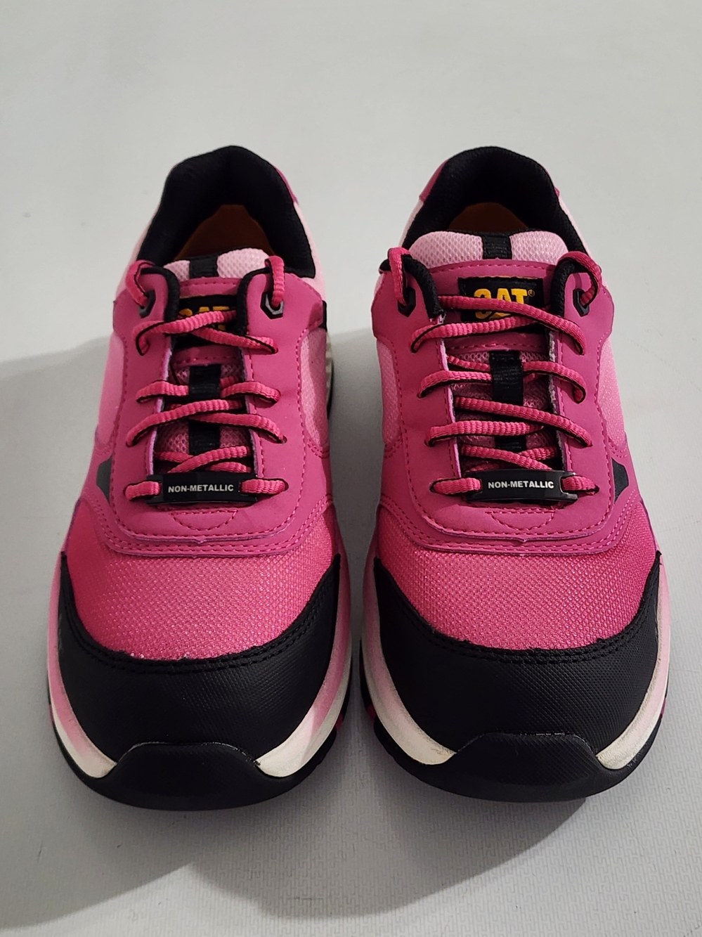 NEW CAT Quake Composite Toe Safety Work Shoes Pink Black US 6.5 Wide